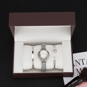 2019 novo darilo watch sklop 3 Kos ženske zapestnica ure z veliko watch polje novo blagovno znamko ZONMFEI ženska obleka priljubljena oblika oglejte si vroče