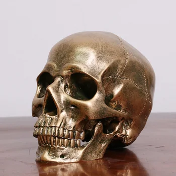 2019 Novo Simulacija Skull Glave Smolo Replika Prop Okras za Halloween Dekoracijo L5 #4