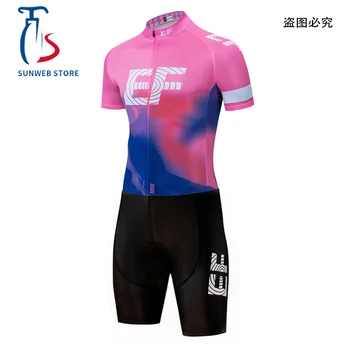 2019 Visoko Kakovost EF cikel skinsuit Tkanine ropa ciclismo hombre Maillot Kolesarski Dres skinsuit triatlon maillot gel blazinico