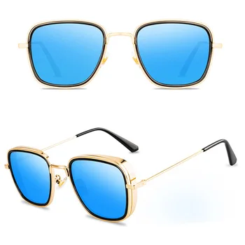 2020 Modna sončna Očala Moških Steampunk Kvadratnih blagovne Znamke punk Design sončna Očala Oculos Retro moški Očala