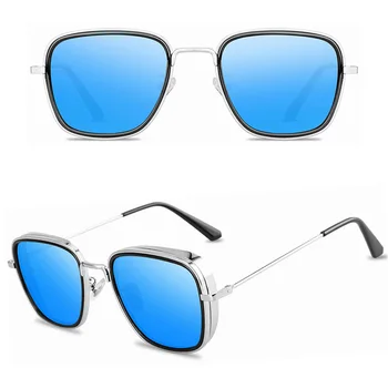 2020 Modna sončna Očala Moških Steampunk Kvadratnih blagovne Znamke punk Design sončna Očala Oculos Retro moški Očala