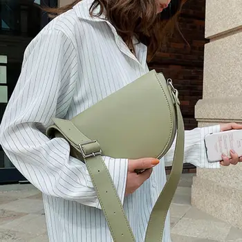 2020 modne dame torba PU usnje barva sedlo dame vrečko oblikovalec torbici flip eno ramo messenger bag