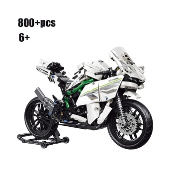 2020 nova Tehnika Motocikel Modeli Opeke Ninja H2R H2-R Klasičen motocikel gradniki Dirke Igrače Za Otroke Darilo