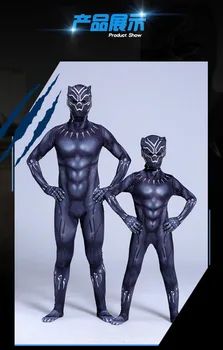 2020 Nove Black Panther Kostum Otroci Odraslih Državljanske Vojne Superheroj Kostum Cosplay Otrok Moških Superheroj Halloween Party Jumpsuit