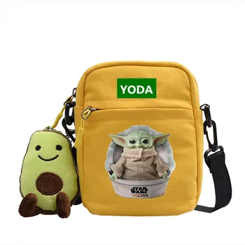 2020 Novi Star Wars Baby Yoda Risanka Vrečko Yoda Je Mandalorian Slika Srčkan Moda Platno Vrečko za Moške in Ženske, Darilo za Childre