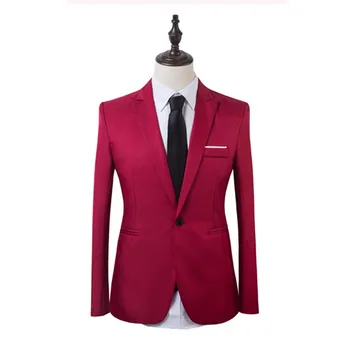 2020 Novo, 2 Kosa Poslovnih Blazer+Hlače Obleko Določa Poročni Komplet Moških Jeseni Mode Trdna Slim Classic Vintage Jopič Obleko