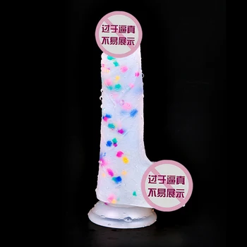 2020 Novo Mehkega Jelly Vibrator Realne Velik Penis Dick Sesalni Masturbator Erotično Analni Vagine, G-spot Adult Sex Igrače za Ženske