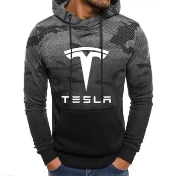 2020 novo Pomlad Jesen Hoodies Moških Tesla Car Logotip Tiskanja Priložnostne Hip Hop Harajuku Dolgimi Rokavi Moški, ki so Hoody Oblačila, Trenirke