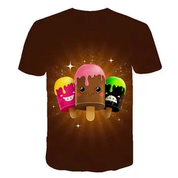 2020 Poletje Risank Anime Otroci T-shirt 3D Tiskanje Priložnostne Fantje in Dekleta Vse-ujemanje T shirt O-Vratu Srčkan Baby Vrhovi