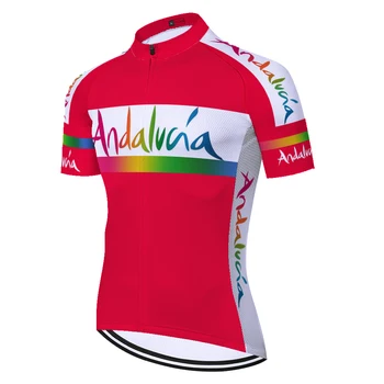 2020 pro team ANDALUCIA maillot ciclismo hombre verano 2020 poletje hitro suho, španija camisa ciclismo