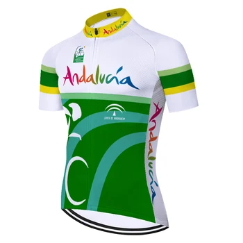 2020 pro team ANDALUCIA maillot ciclismo hombre verano 2020 poletje hitro suho, španija camisa ciclismo