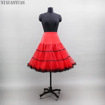 2021 Dolgo Barvne Til Petticoat Tutu Neto Petticoat Underskirt Rokken Petticoat Meisje Rockabilly Enaguas Jupon