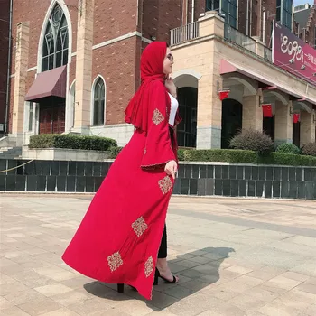 2021 Muslimanskih Abaya Čipke Kolaž Jopico Haljo Ramadana Bližnjem Vzhodu Thobe Priljubljena Arabski Turčija Malezija Abaya Fash
