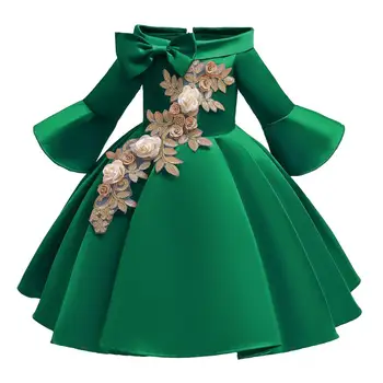 2021 Otroci Obleko Vezenje Otroci Obleke Za Dekleta Elegantno Tutu Princesa Obleko Poročno Zabavo Obleko Otroci Oblačila Vestidos