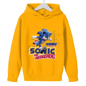 2021 proizvajalci čezmejnih vroče prodaje Sonic hedgehog fantje dekleta modni pulover s kapuco fantje ulica girls srčkan hoodie 4-14Y