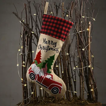 2021Christmas Darilo Vrečko Naselitve za Dom Navidad Nogavice Natalne Tree Okraski Noel Božič Obesek Visi Vrečko Spusti Ornament Trak