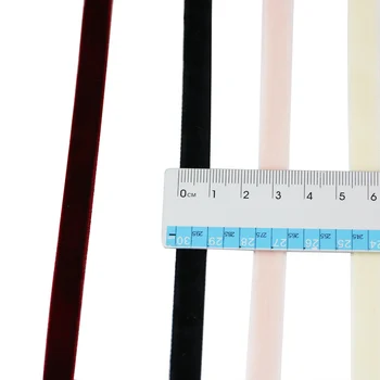 (20meters/veliko) 10 mm Prilagodljiv enostranska zgrinjati trak za notranje tekstilne oblačilo obrt lok material žamet trak