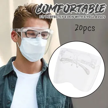 20PC Varnost Obraz Ščit Pregleden Zaslon Očala Masko Vizir Zaščita Oči Očala Anti-fog Zaščitno Masko Očala #910