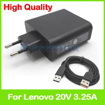 20V 3.25 A 5.2 V 2A USB NAPAJALNIK za Lenovo IdeaPad 700S-14ISK tablet pc polnilnik ADL65WDB 5A10G68668 5A10G68669 EU Plug