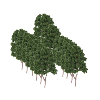 20xTrain Pokrajino Dreves Model Drevesa kot Nalašč Arhitekturni Model 1:160 N Lestvici