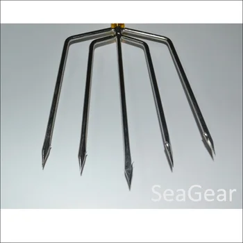 21.5x17cm Spearfishing 5 Vile 8 mm Spearhead Vilice Vilice Nasvet z Barbs kopje