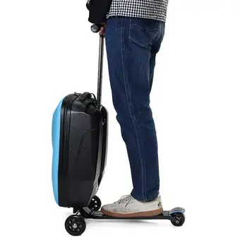 21 palčni nosijo na voziček, skuter skuter kovček skateboard prtljage na kolesih