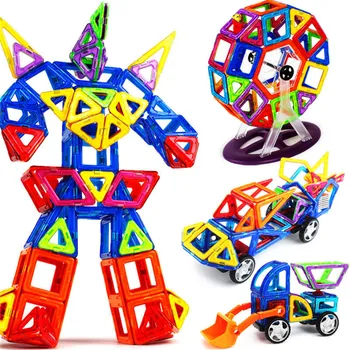 210pcs mini Magnetni gradniki Igrače Brinquedos Modeli & DIY Stavbe DIY Magnetni Bloki, Izobraževalne Igrače za otroke darila