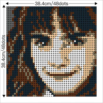 2304pcs Harry Igrače Pottered HermioneING Grangered Pixel Mozaik, Art Slikarstvo MOC Ustvarjalne Umetnosti gradniki Diy Opeke Darilo