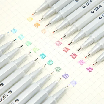 26 barvni gel peresa 0,4 mm fino linijskih Vodni osnovi barvne označevalec peresa za risanka risanje manga design Office šolske potrebščine A6202