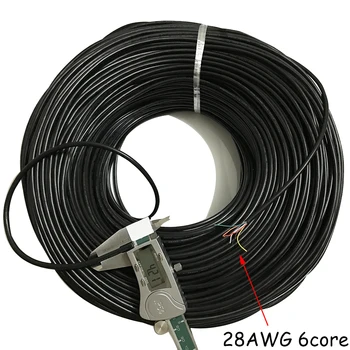 28 AWG 6 7 8 9 10 Jedro Kabel za USB, Miške, Tipkovnice podatkov 10meters DIY PVC Kabel, Mehka Tulec Skladu krmilni Kabel Signal Žice