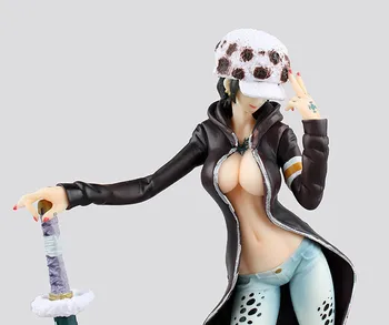28 cm Enem Kosu Trafalgar seksi dekle Prava Jedo Riž Kroglice Anime Slika PVC Zbirka Model Igrače za Božična Darila lutka