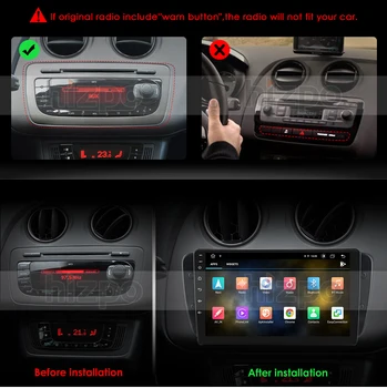 2G+32 G Android 10.0 Avto Radio Multimedijski Predvajalnik Videa, Za Seat Ibiza 6j 2009-2013 Navigacija GPS 2din autoradio ŠT dvd RDS WIFI