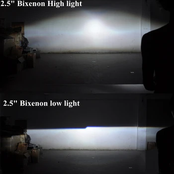 2pcs 2.5 inch bi-xenon hid Projektor objektiv s pripone H1 H4 H7 motorno kolo avto hid projektor objektiv žarometi Žaromet avto styling