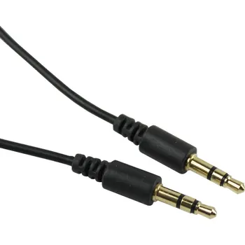 2Pcs 3,5 mm M/M Stereo Slušalke Avdio Kabel Podaljšek Kabla Z Glasnosti Črna