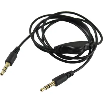 2Pcs 3,5 mm M/M Stereo Slušalke Avdio Kabel Podaljšek Kabla Z Glasnosti Črna