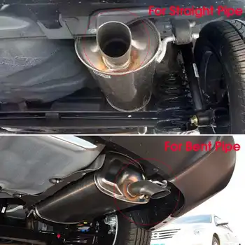 2pcs 63-87mm Avtomobilskih Izpušnih Cevi Glušnika Nastavljiv Izpuh Nasvet Ogljikovih Vlaken Auto Rep Cevi Univerzalna Za Mazda/VW/Honda