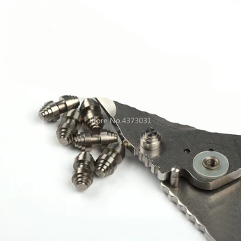 2Pcs DIY TI2 titanove zlitine, zložljivi nož vijak nož DIY Zakovice Odpiranje in zapiranje nohtov/potiskanje nohtov