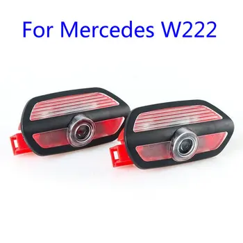 2pcs LED Avtomobilska Vrata, Dobrodošli Svetlobni Projektor Logotip Luči Za Mercedes Benz W222 AMG S serijo-2019 S320 S350 S400 S450 S560 S63