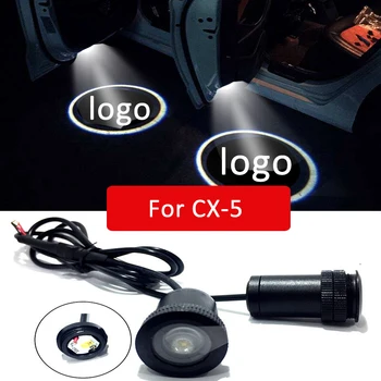 2pcs Led avtomobilska vrata, luč Za Mazda CX5 2018 CX-5 cx3 CX-7 Logotipom Laserski Projektor Lahka Tla Opozorilo Dovoljenjem svetilke Pribor
