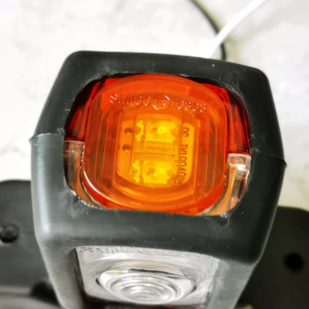 2Pcs Rdeča Bela Rumena LED Prikolica za Traktor Potrditev Luči Strani Označevalec Položaja Svetlobe Tovornjak Zadnja Svetilka 12V 24V Rep Luči