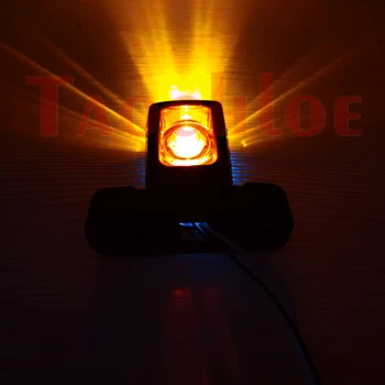 2Pcs Rdeča Bela Rumena LED Prikolica za Traktor Potrditev Luči Strani Označevalec Položaja Svetlobe Tovornjak Zadnja Svetilka 12V 24V Rep Luči