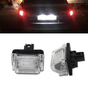 2PCS Xenon bela LED Številka Licence Ploščo Lučka Lučka za Mazda5 za obdobje 2012-CX-9 CX9 07-18 Bela Zadaj Oznako Svetilke