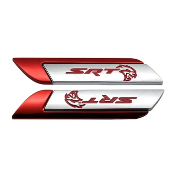 2pcs Za Chrysler, Dodge Charger Challenger 200C 300C SRT Hellcat Logotip Nalepko Kovinski Fender Dirke Značko Trim Nalepke Avto Tuning