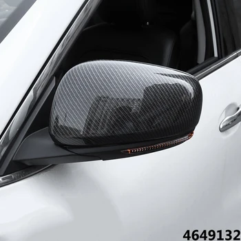 2pcs Za Renault Kadjar Koleos Samsung QM6 2016 17 18 2019 Avto Rearview Strani vrat, struženje Ogledalo Kritje trim okvir ABS Ogljika