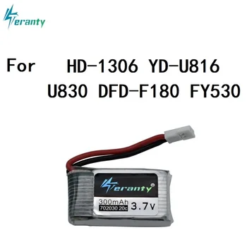 3,7 V 300mAh Baterija in USB Polnilec Za Syma X11 E55 FQ777 FQ17W F180 FY530 U816 U816A U830 X100 H107 S39-1 HD-1306 702030
