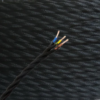 3 Jedro Letnik Tekstilni Kabel Zvit 3 x0.75mm2 Tkanine, Pleteni Kabel Električna Žica za Retro Lahka Vrvice