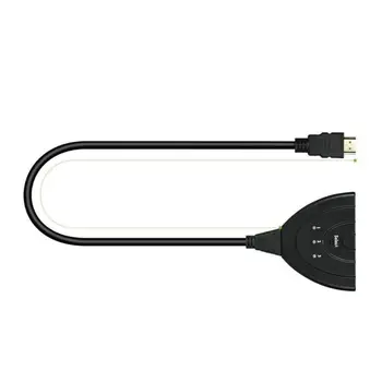 3 Port Splitter Adapter Mini Kabel HDMI-združljiv Preklopnik Pretvornik 3 V 1, Iz Port Hub za PS3 PS4