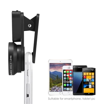 3-V-1 Clip-On Nastavljiva LED Fill-V Luči 15X Makro/Širok Objektiv Nastavljen Strokovno Selfie Ustreza Za iPhone Za Tablični računalnik Samsung