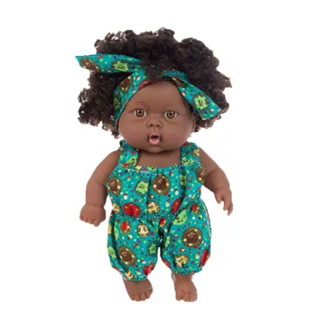 30/35 CM Ameriški Prerojeni Black Baby Doll Kopel Igra Polna Silikona Vinil Lutke Otroka Veren Newborn Baby Doll Igrača Fant Dekle Darila