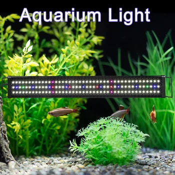 30/45/60/90/120 cm LED Nepremočljiva Luči Akvarij Celoten Spekter za Sladkovodne Ribe Tank Rastlin, Morskih Podvodno Svetilko US UK EU